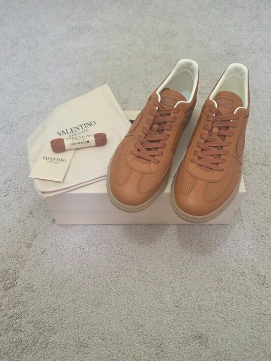 Valentino Garavani Other - VALENTINO GARAVANI Upvillage Perforated Sneaker Roasted 44